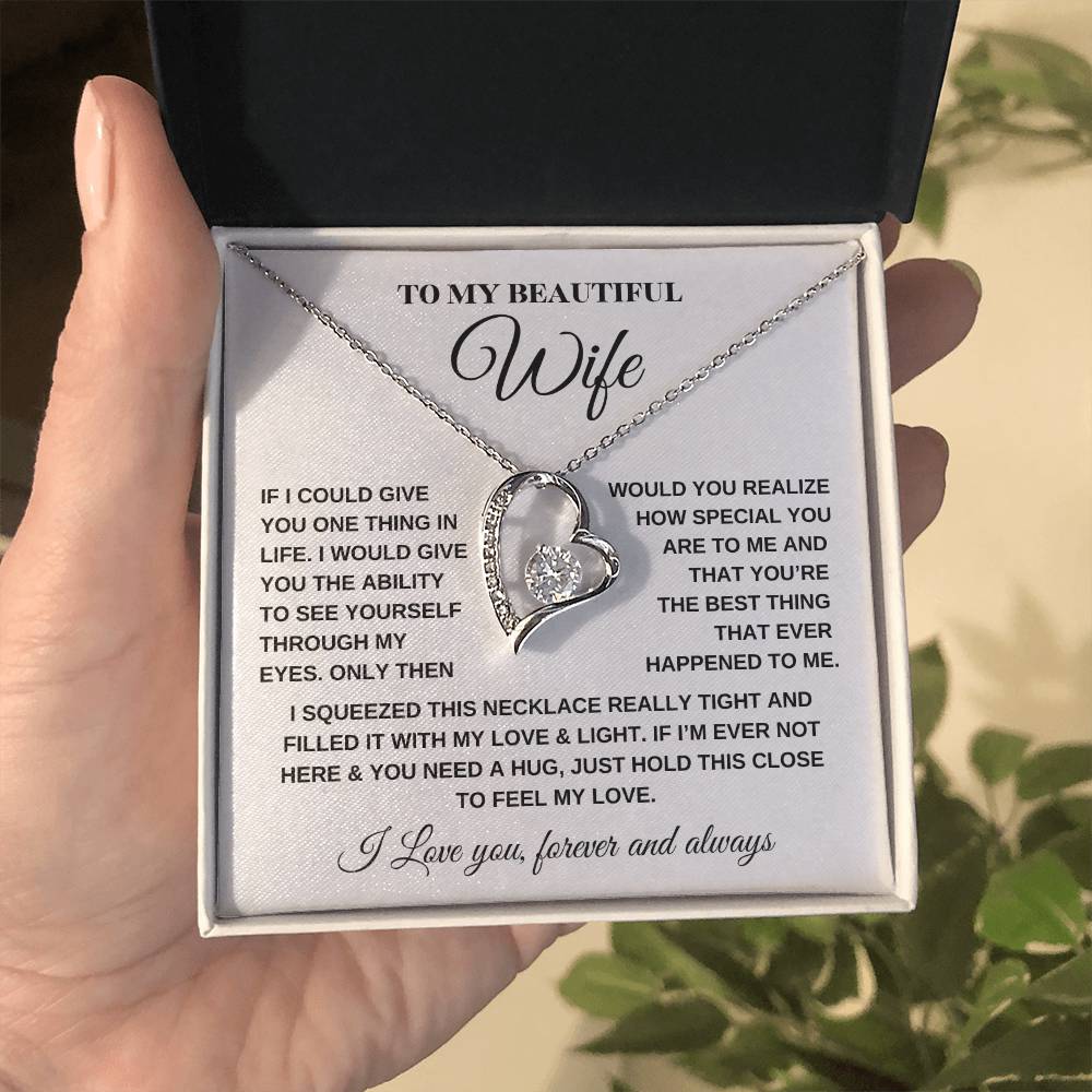 Forever Love Necklace – For My Beautiful Wife - Kim’s Signature Beauty & Accessories    (Store description)