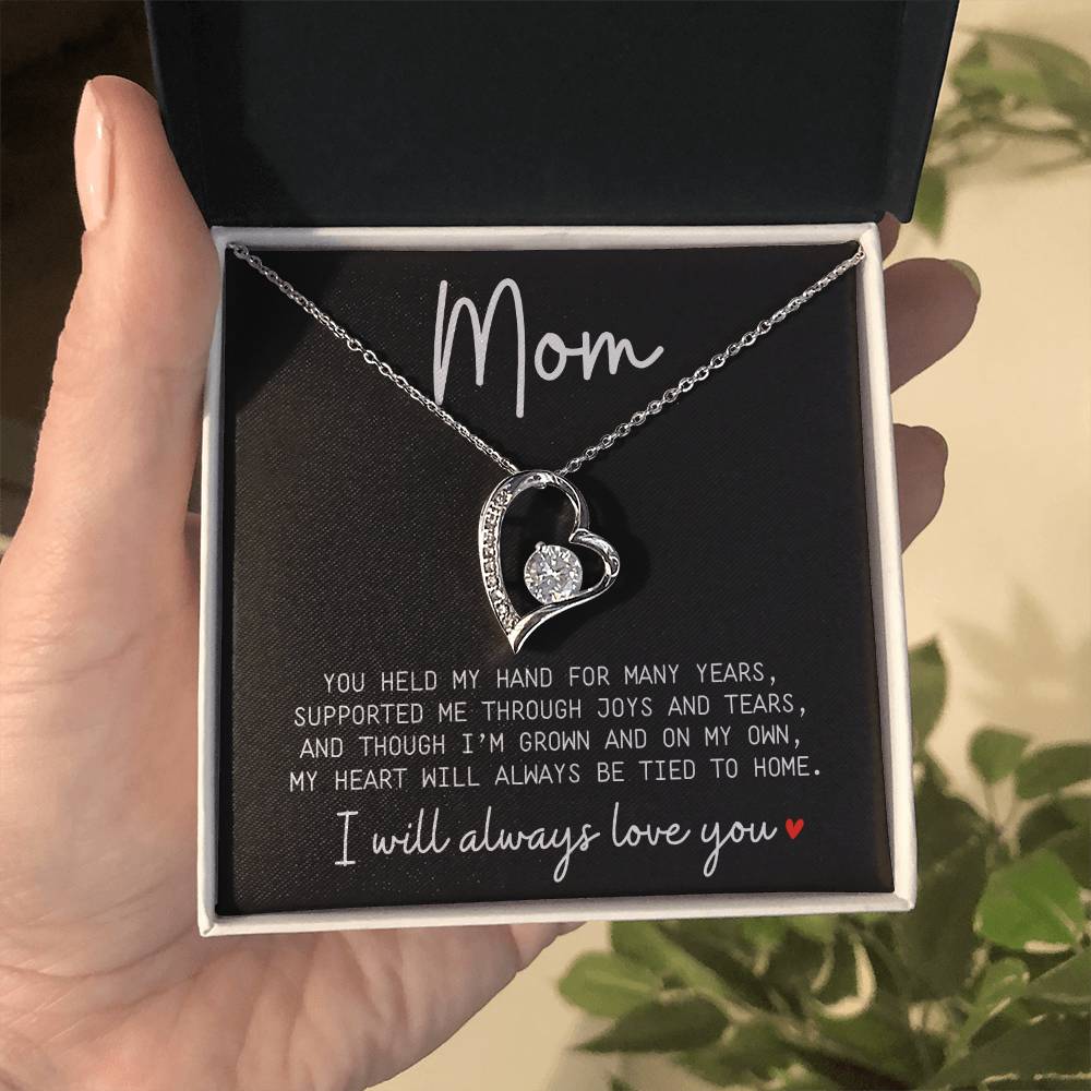 Mom, You Held my Hand For Years | Necklace Message Card - Kim’s Signature Beauty & Accessories    (Store description)