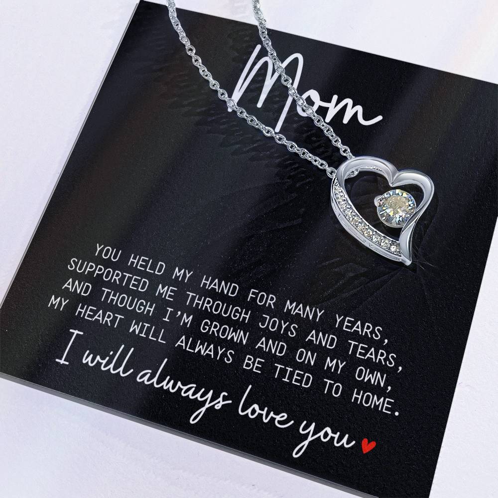 Mom, You Held my Hand For Years | Necklace Message Card - Kim’s Signature Beauty & Accessories    (Store description)