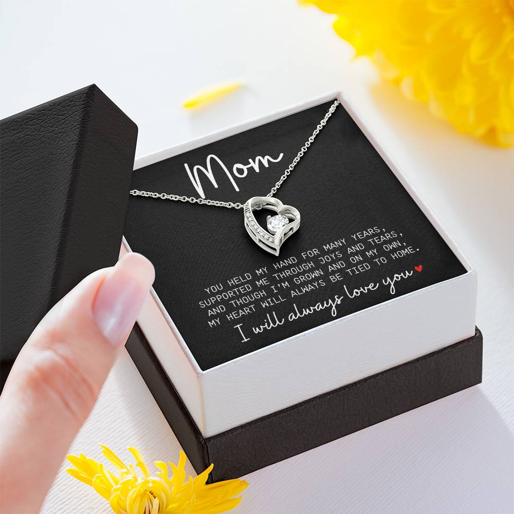 Mom, You Held my Hand For Years | Necklace Message Card - Kim’s Signature Beauty & Accessories    (Store description)