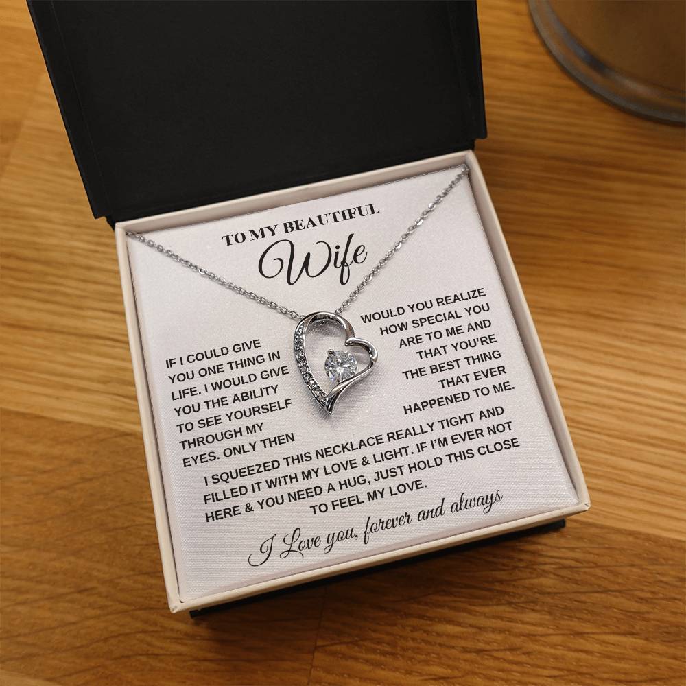 Forever Love Necklace – For My Beautiful Wife - Kim’s Signature Beauty & Accessories    (Store description)