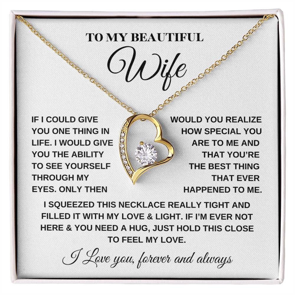 Forever Love Necklace – For My Beautiful Wife - Kim’s Signature Beauty & Accessories    (Store description)