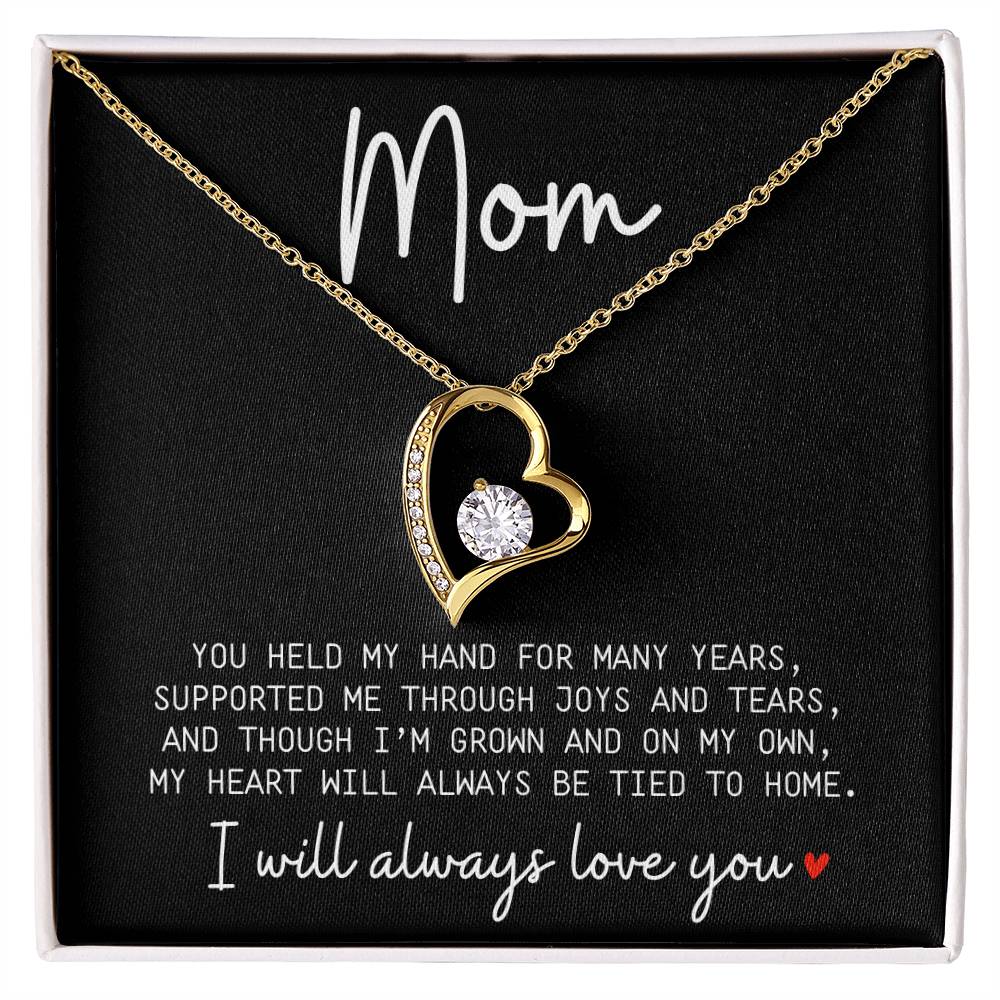 Mom, You Held my Hand For Years | Necklace Message Card - Kim’s Signature Beauty & Accessories    (Store description)