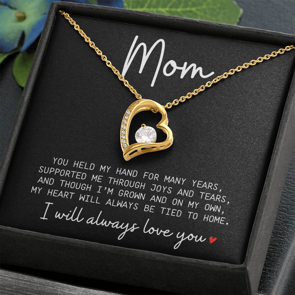 Mom, You Held my Hand For Years | Necklace Message Card - Kim’s Signature Beauty & Accessories    (Store description)