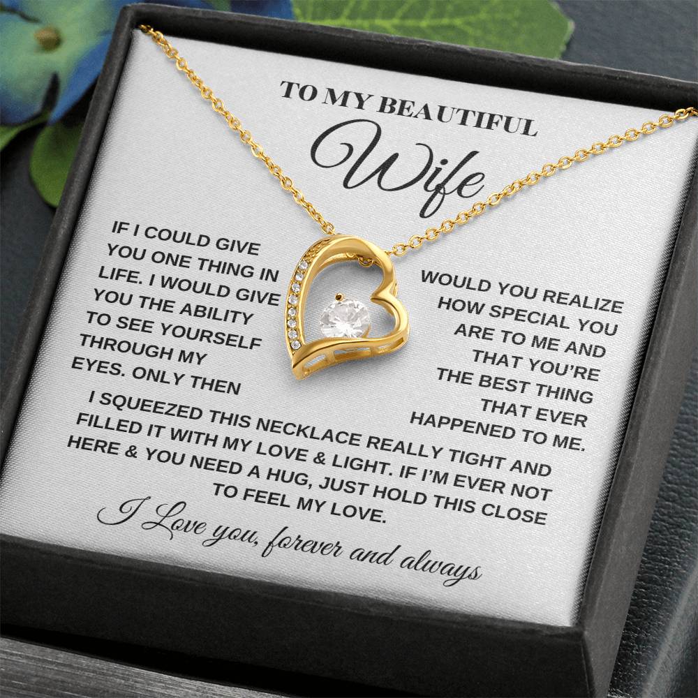 Forever Love Necklace – For My Beautiful Wife - Kim’s Signature Beauty & Accessories    (Store description)