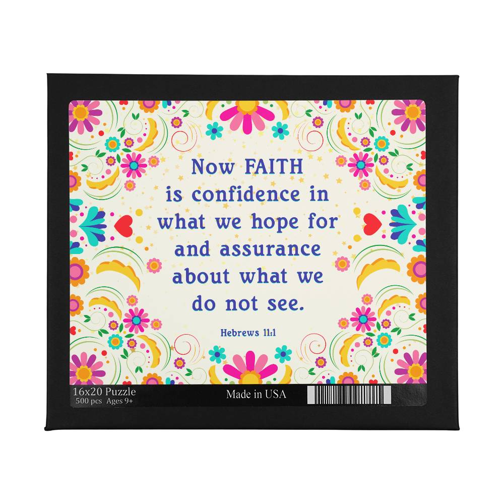 Faith-Hebrews 11:1 Large Puzzle - Kim’s Signature Beauty & Accessories    (Store description)