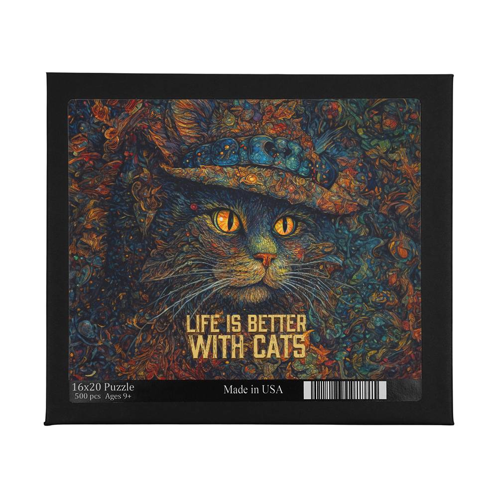 Life Is Better With Cats Large Puzzle - Kim’s Signature Beauty & Accessories    (Store description)