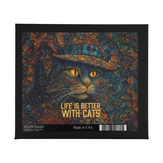 Life Is Better With Cats Large Puzzle - Kim’s Signature Beauty & Accessories    (Store description)