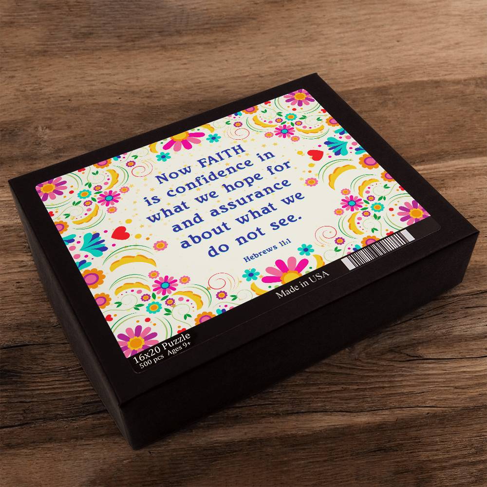 Faith-Hebrews 11:1 Large Puzzle - Kim’s Signature Beauty & Accessories    (Store description)