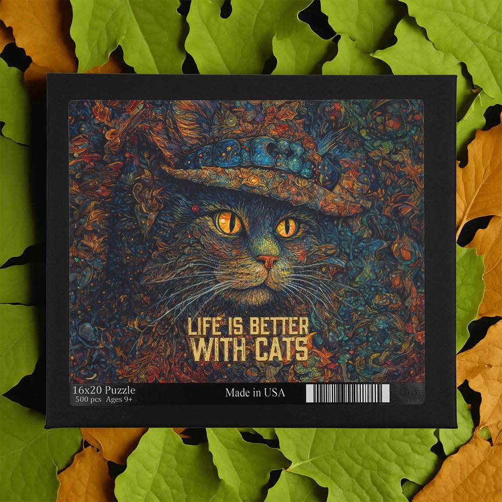 Life Is Better With Cats Large Puzzle - Kim’s Signature Beauty & Accessories    (Store description)