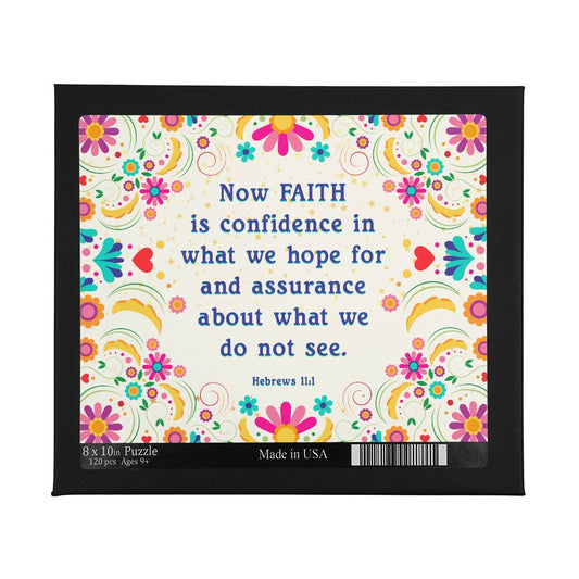 Faith - Hebrews 11:1 120-Piece Puzzle - Kim’s Signature Beauty & Accessories    (Store description)