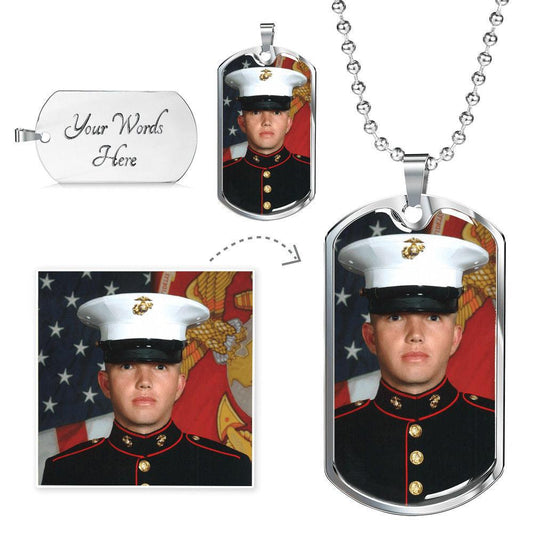 Photo Upload Dog Tag Necklace - Kim’s Signature Beauty & Accessories    (Store description)