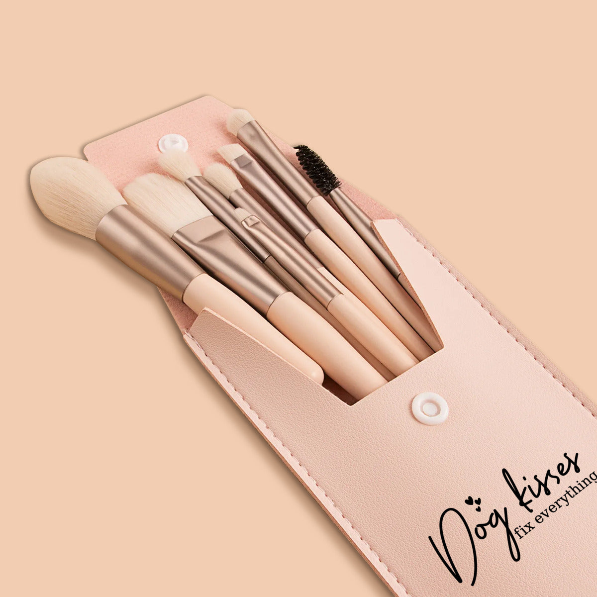 Dog kisses | Makeup Brush Set - Kim’s Signature Beauty & Accessories    (Store description)