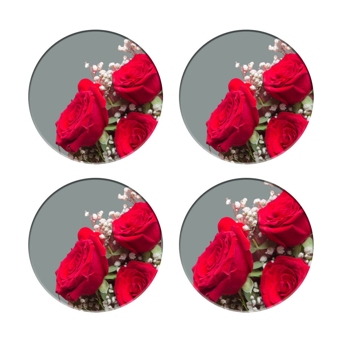 Rose Bud Round Coasters - Kim’s Signature Beauty & Accessories    (Store description)