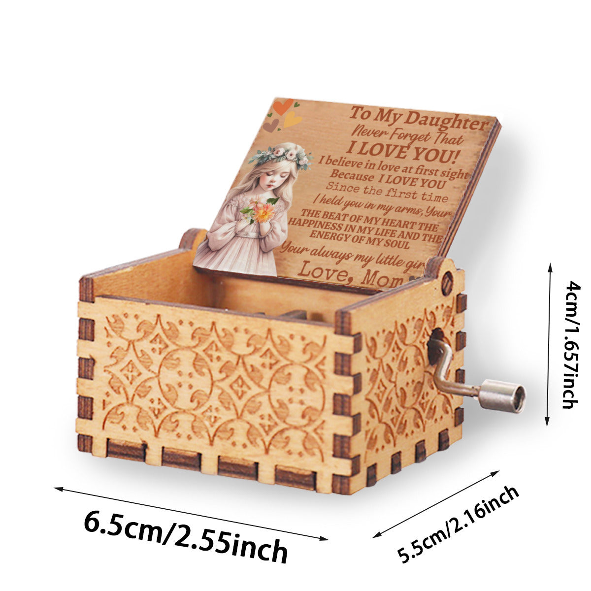 Daughter, Blonde Girl Music Box & Message - Kim’s Signature Beauty & Accessories    (Store description)