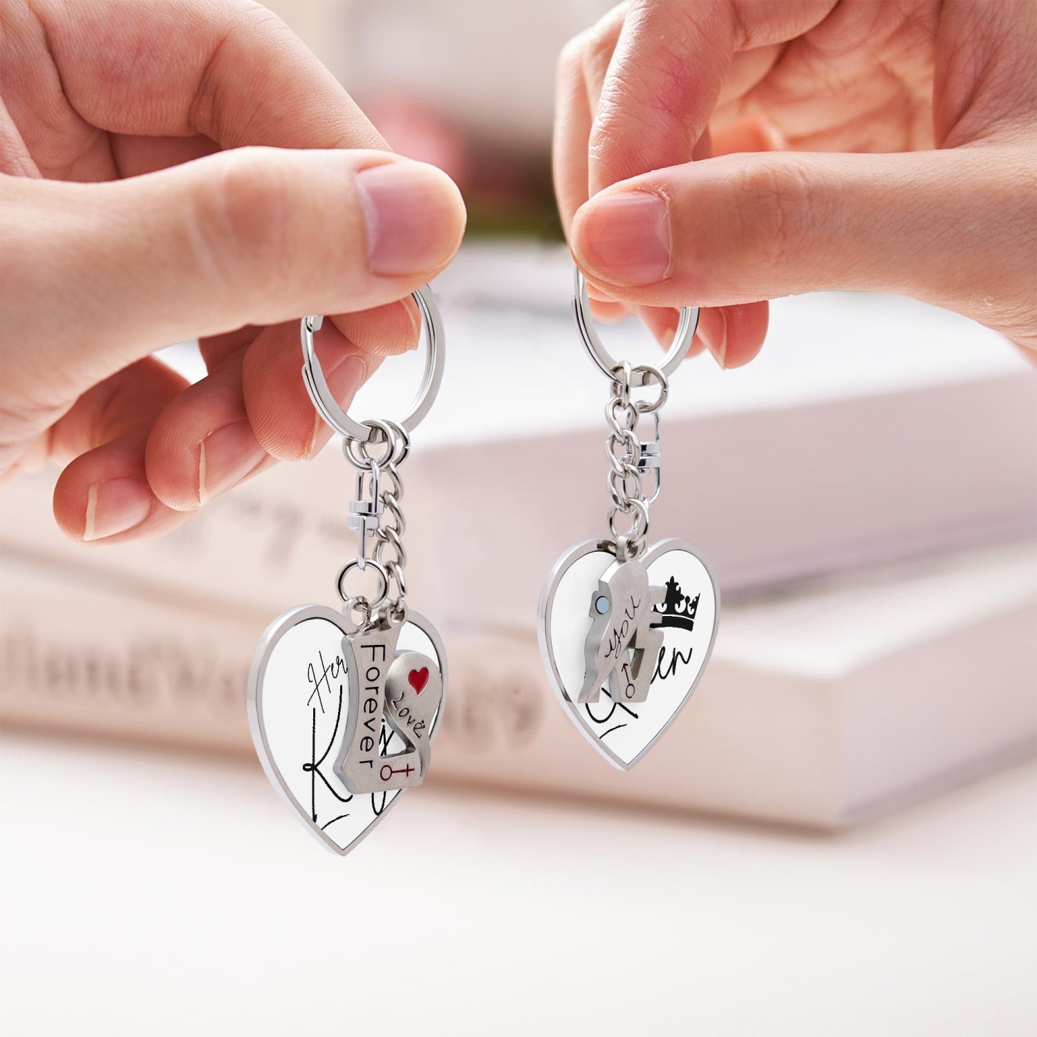 His & Her Couple Magnetic Keychain - Kim’s Signature Beauty & Accessories    (Store description)