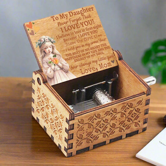 Daughter, Blonde Girl Music Box & Message - Kim’s Signature Beauty & Accessories    (Store description)