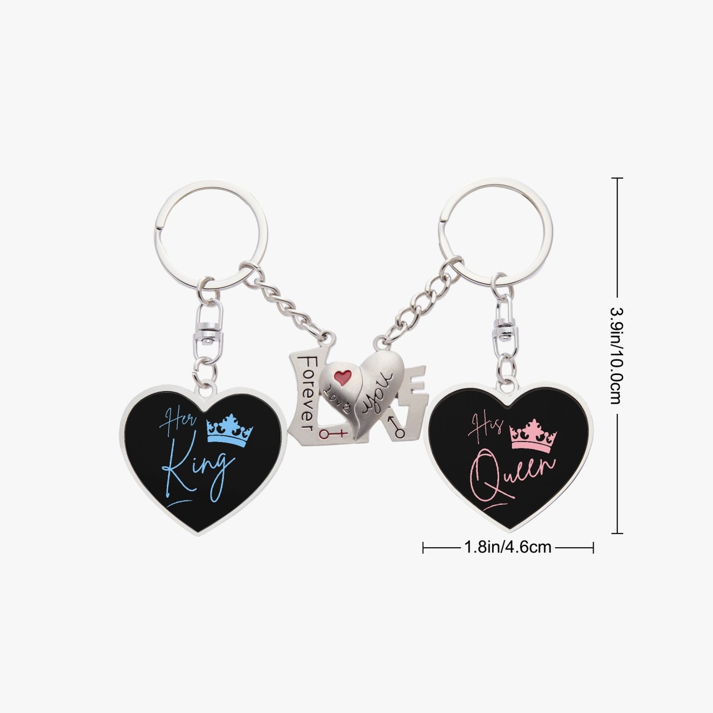 His Queen, Her King  Couple Magnetic Keychain - Kim’s Signature Beauty & Accessories    (Store description)