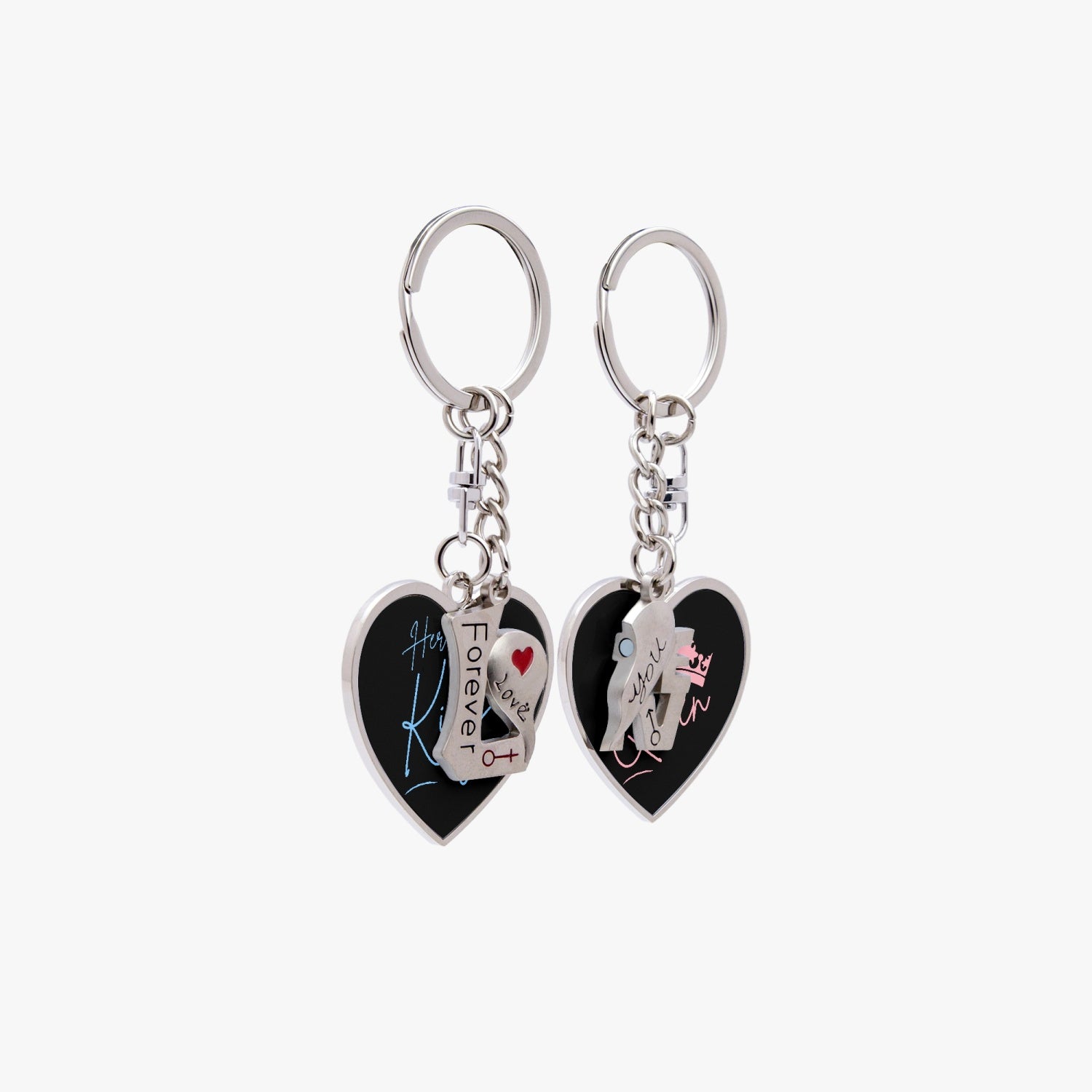 His Queen, Her King  Couple Magnetic Keychain - Kim’s Signature Beauty & Accessories    (Store description)