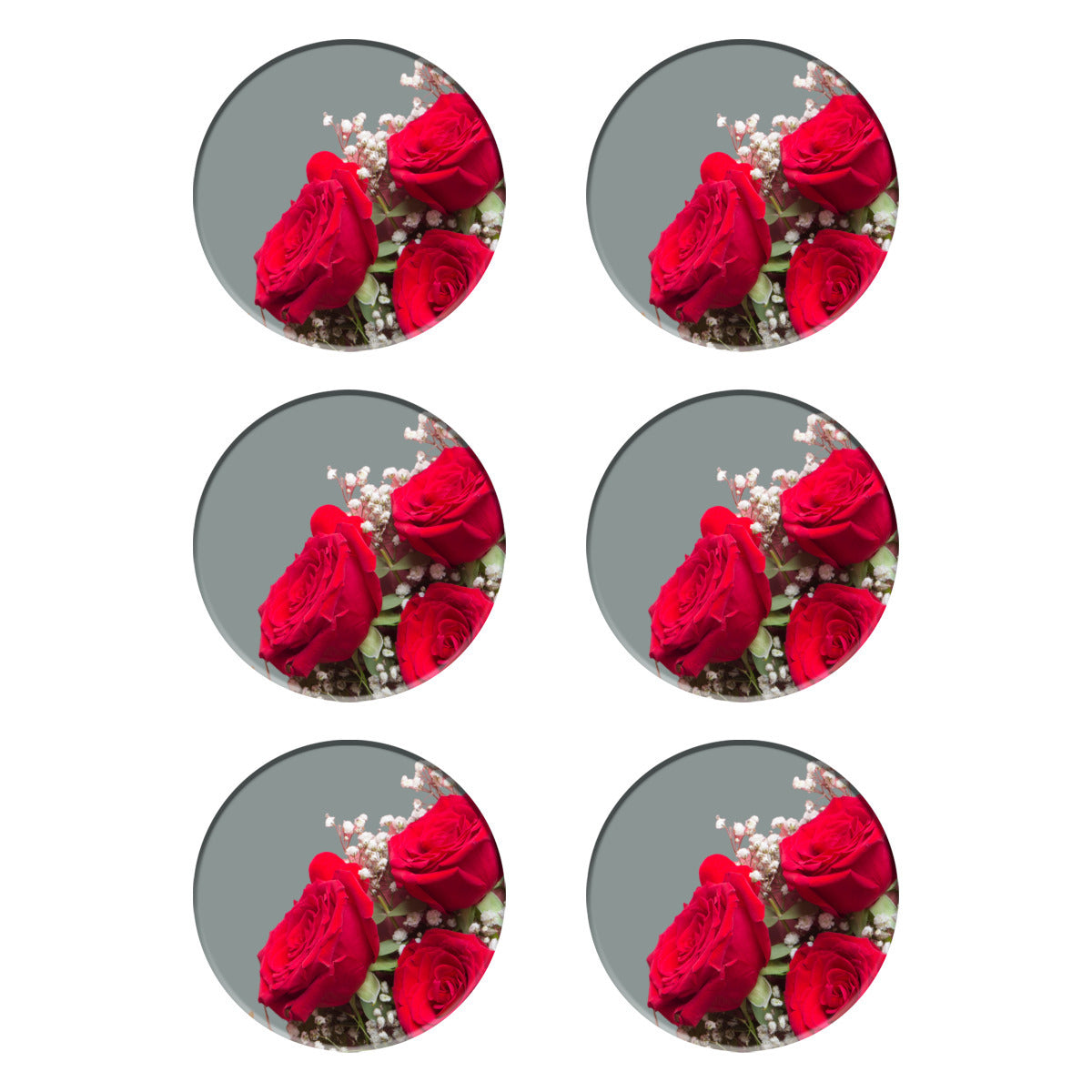 Rose Bud Round Coasters - Kim’s Signature Beauty & Accessories    (Store description)