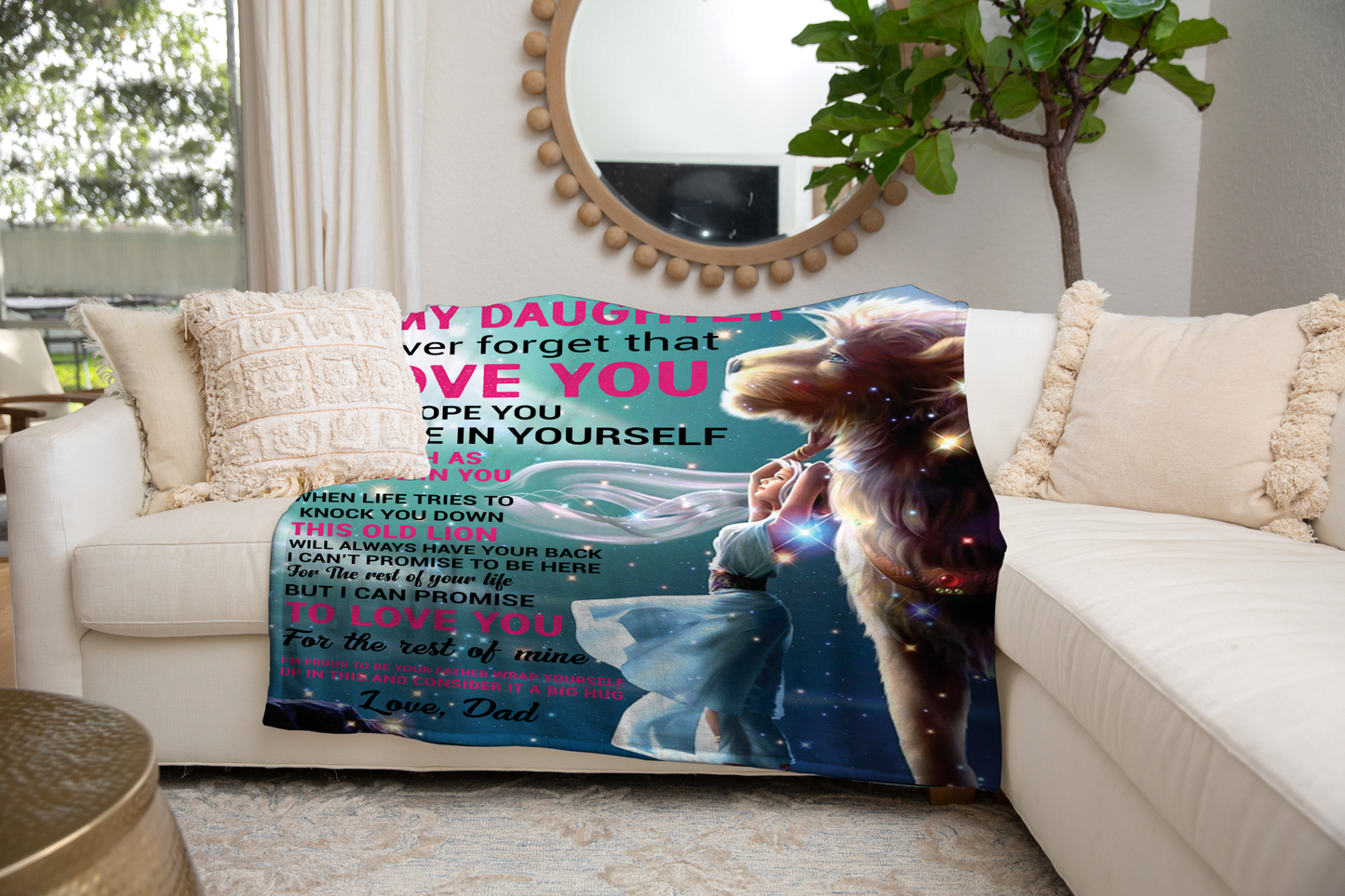 My daughter- I Love You Blanket (50X60) - Kim’s Signature Beauty & Accessories    (Store description)