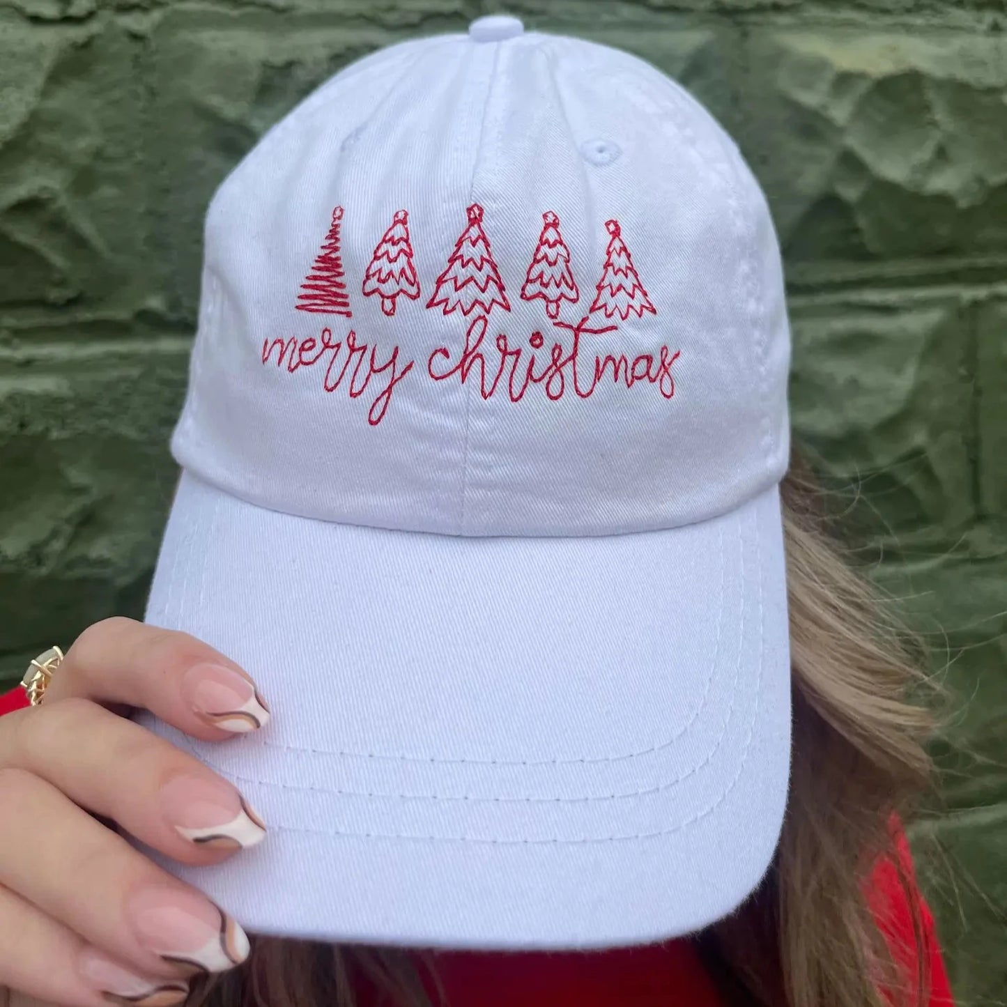 Merry Christmas Embroidered Hat - Kim’s Signature Beauty & Accessories    (Store description)