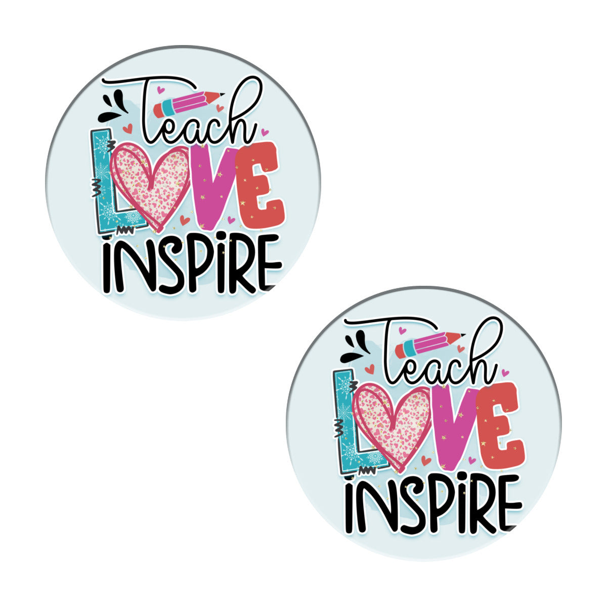 Teach, Love, Inspire Coasters - Kim’s Signature Beauty & Accessories    (Store description)