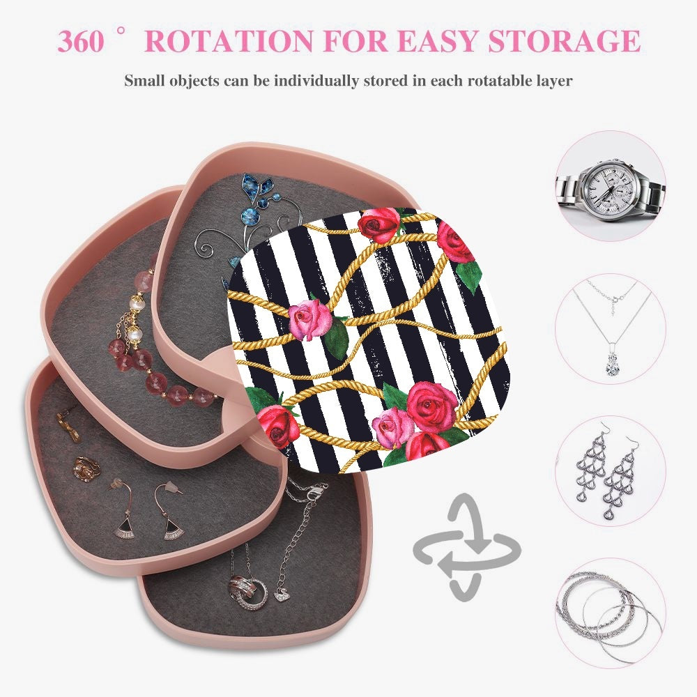 Red Beauty 4 Layer Rotating Jewelry Box - Kim’s Signature Beauty & Accessories    (Store description)