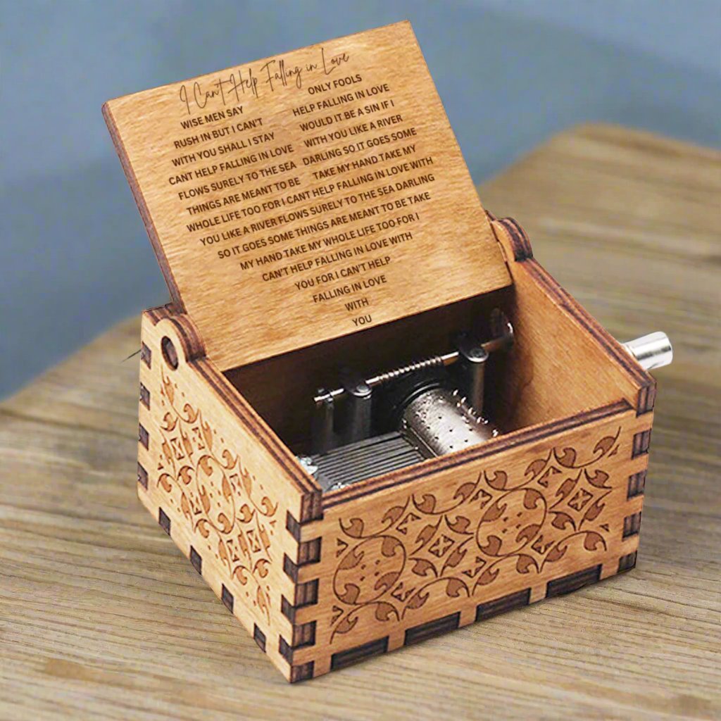 Can't Help Falling in Love Message Music Box - Kim’s Signature Beauty & Accessories    (Store description)