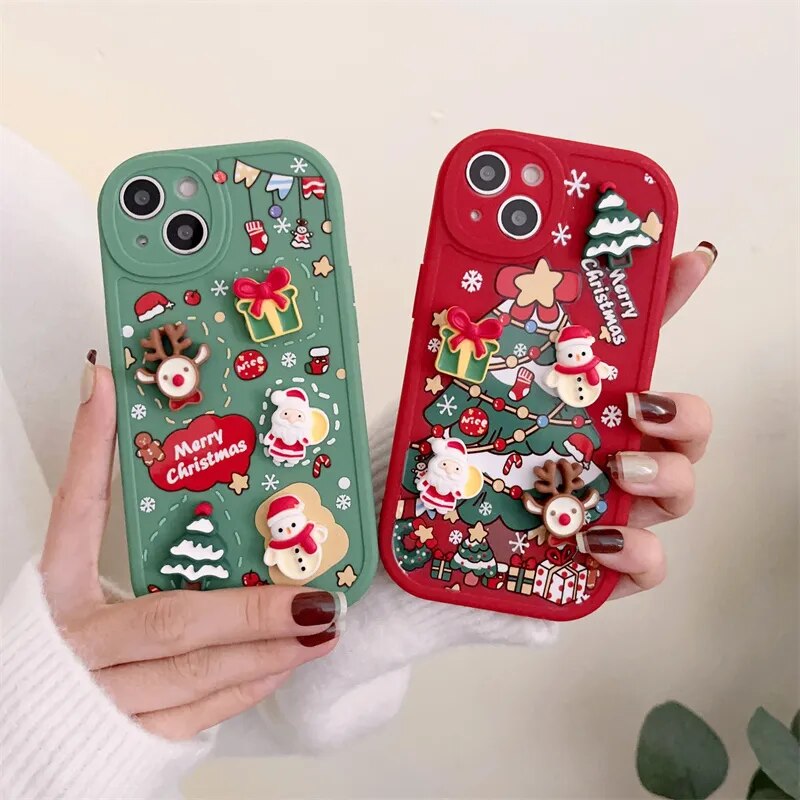 3D Christmas Cartoon Case - Kim’s Signature Beauty & Accessories    (Store description)