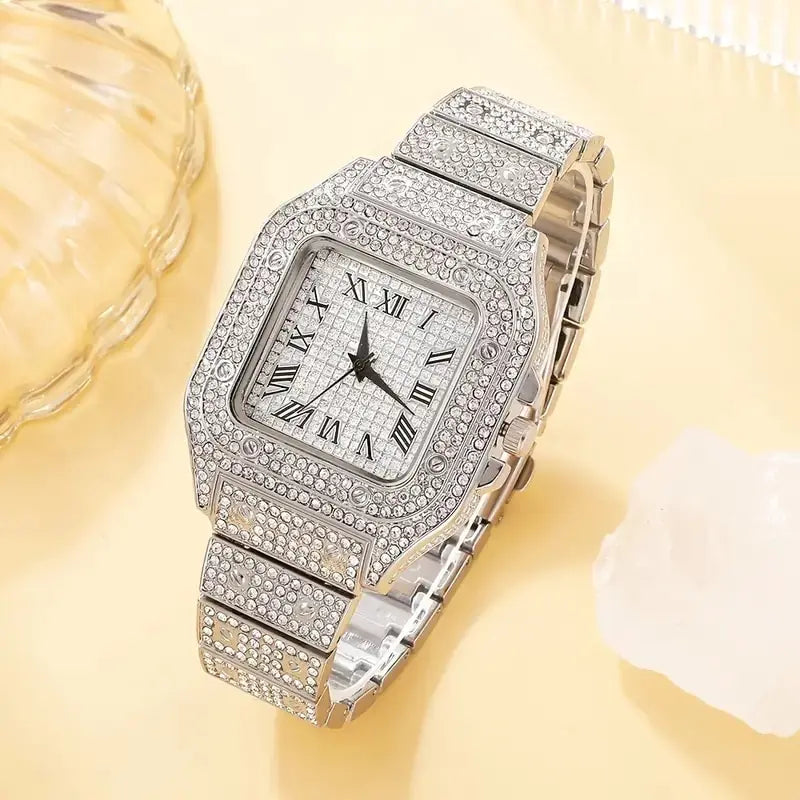 2Pcs Set Diamond Women Watches - Kim’s Signature Beauty & Accessories    (Store description)