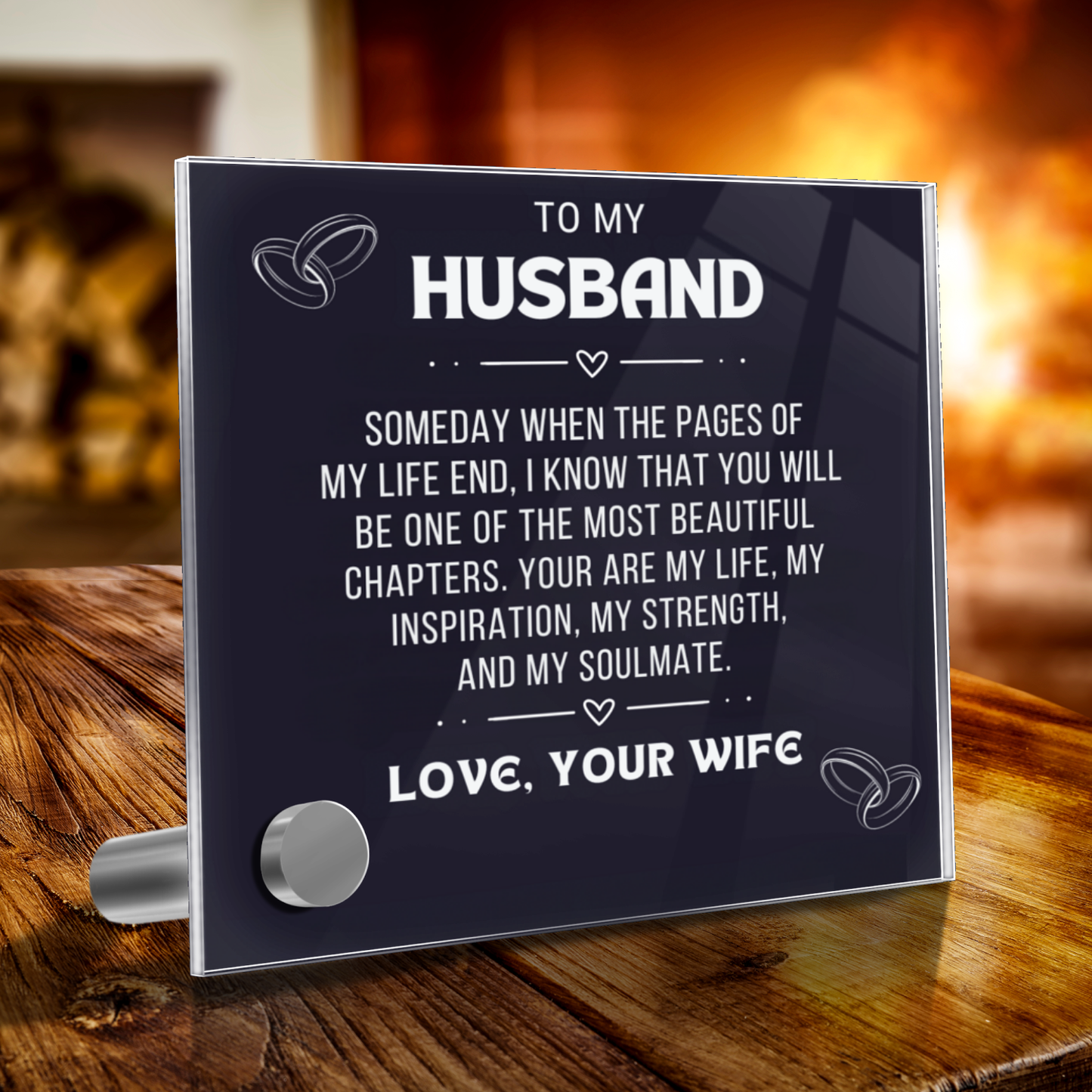 Husband- Black Watch & Personalized Message Plaque - Kim’s Signature Beauty & Accessories    (Store description)