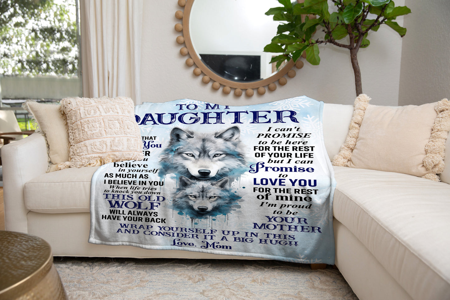 To My Daughter | Love Mom Blanket - Kim’s Signature Beauty & Accessories    (Store description)