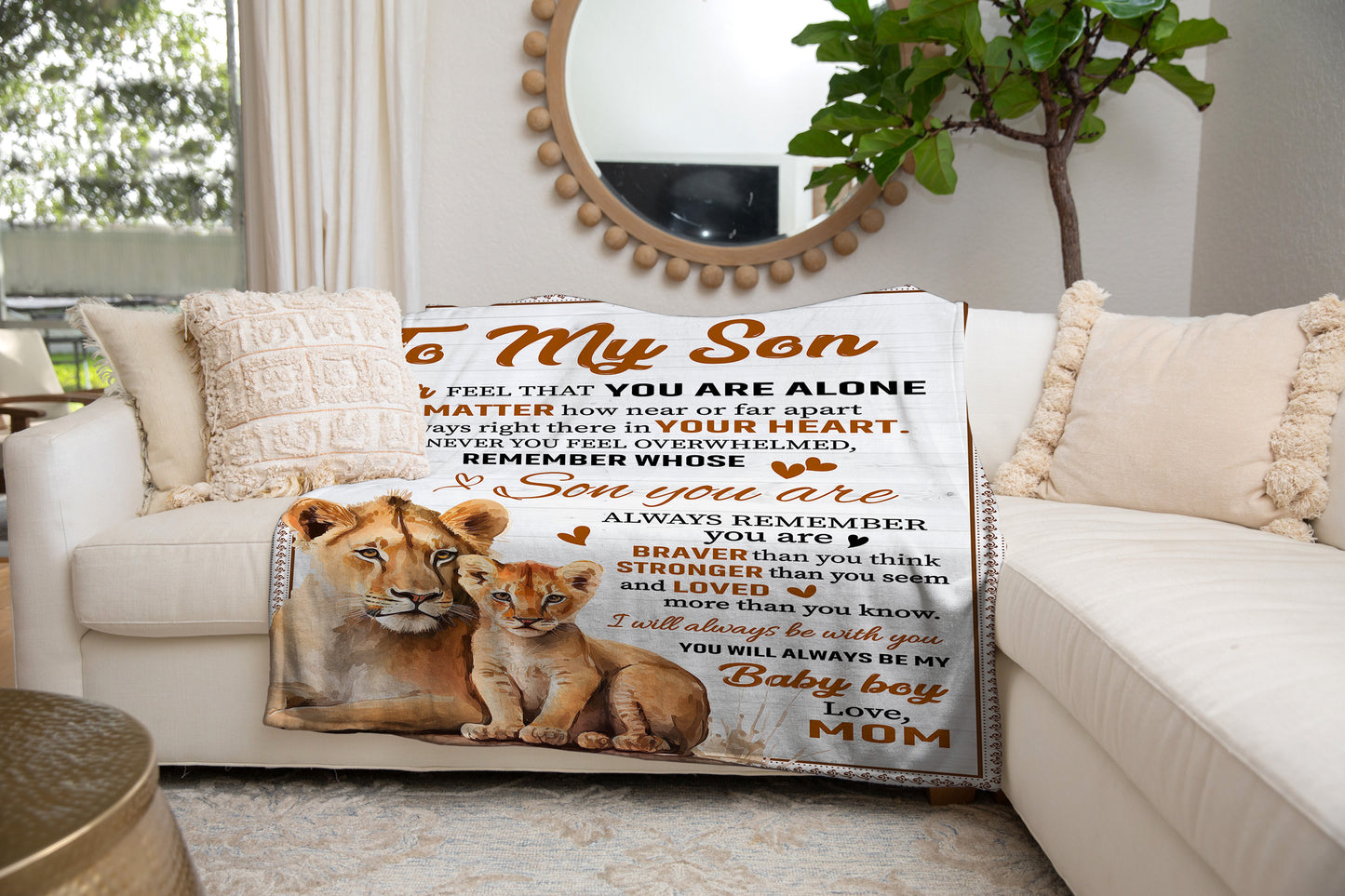 Son Lion Blanket from Mom - Kim’s Signature Beauty & Accessories    (Store description)