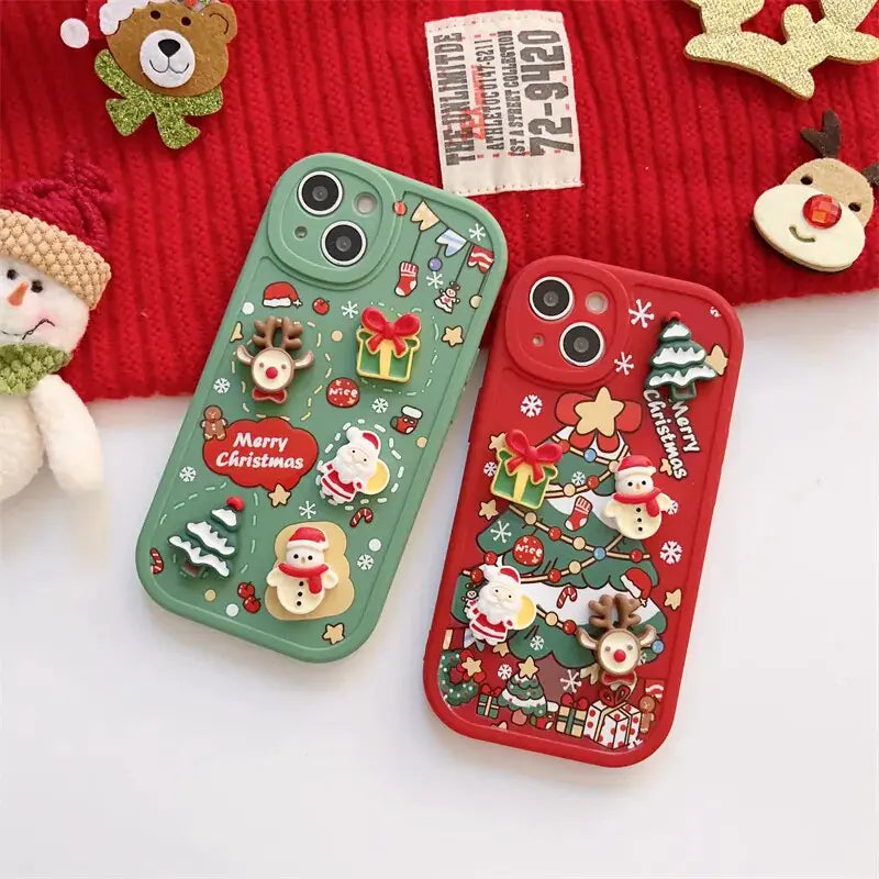 3D Christmas Cartoon Case - Kim’s Signature Beauty & Accessories    (Store description)