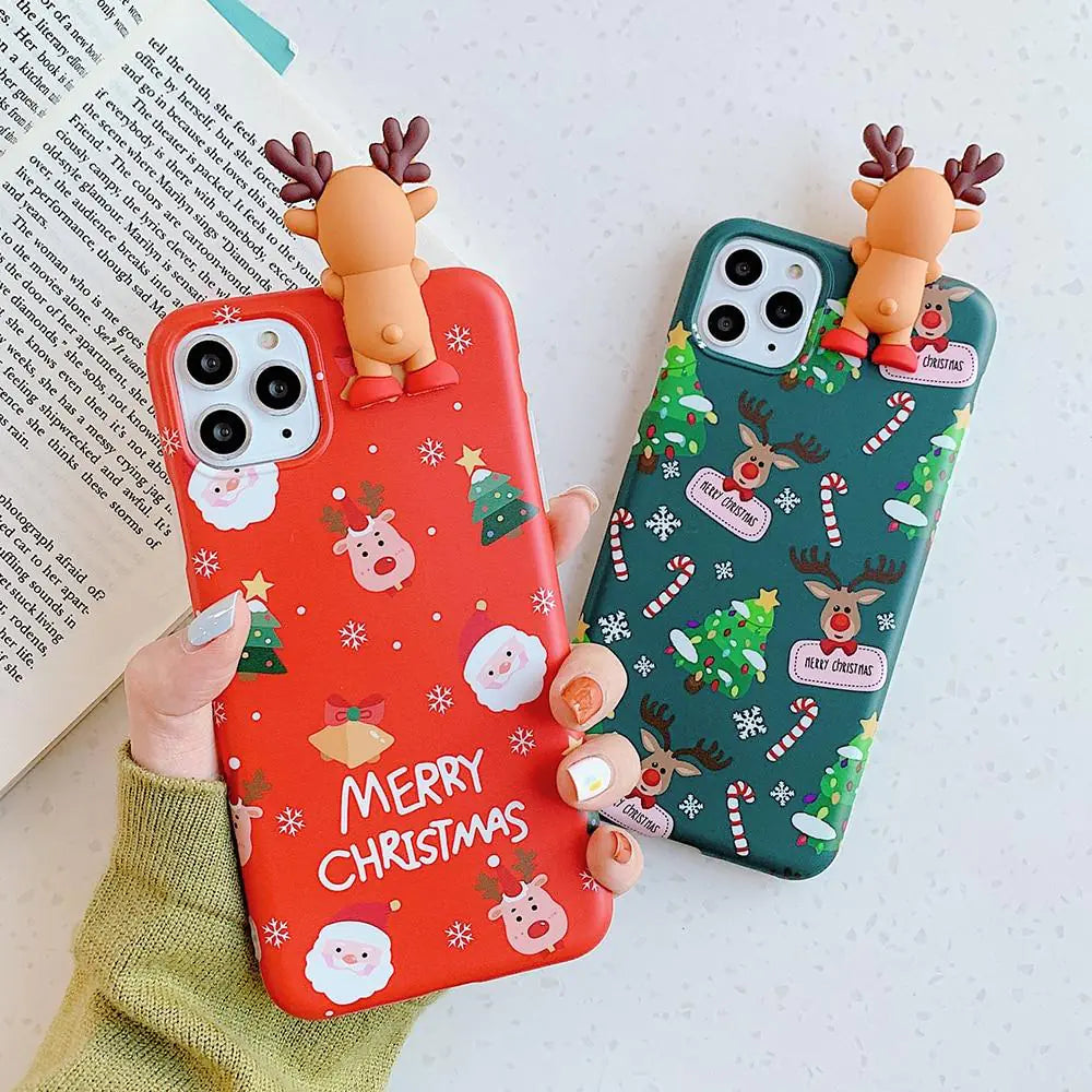 3D Christmas Reindeer Case - Kim’s Signature Beauty & Accessories    (Store description)