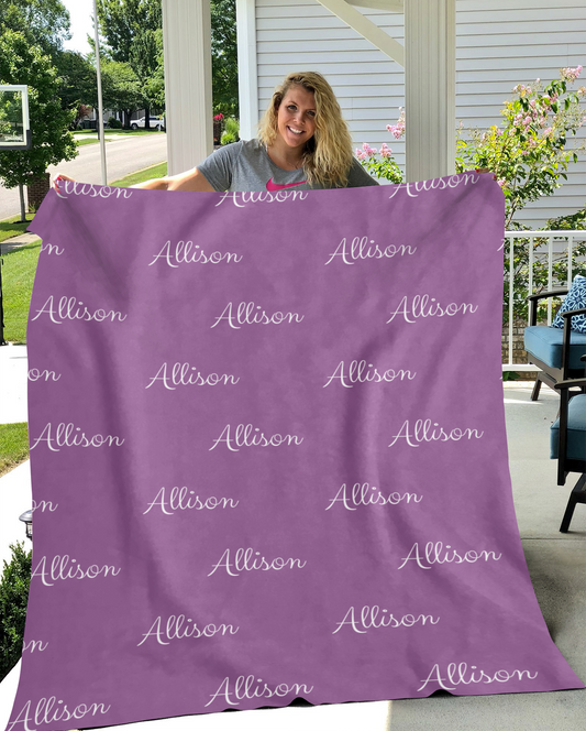 Personalized Name Fleece Blankets - Kim’s Signature Beauty & Accessories    (Store description)