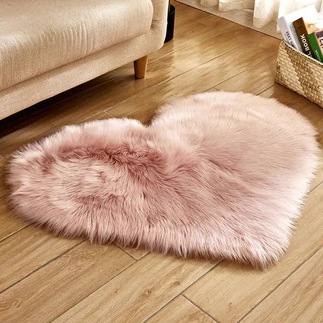 Heart Shape Fluffy Rug - Kim’s Signature Beauty & Accessories    (Store description)