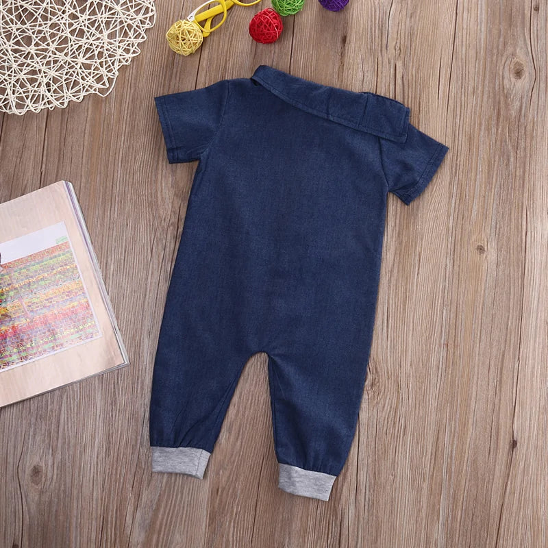 Denim Toddler Romper Jumpsuit