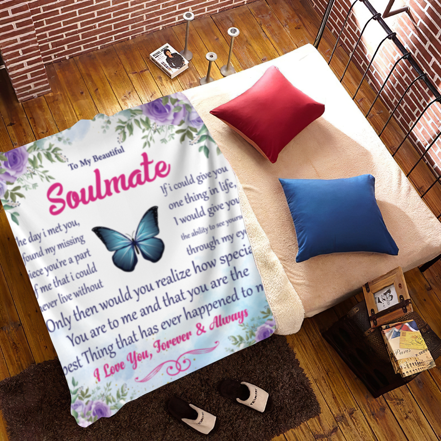 Beautiful Soulmate Blanket (50x60) - Kim’s Signature Beauty & Accessories    (Store description)