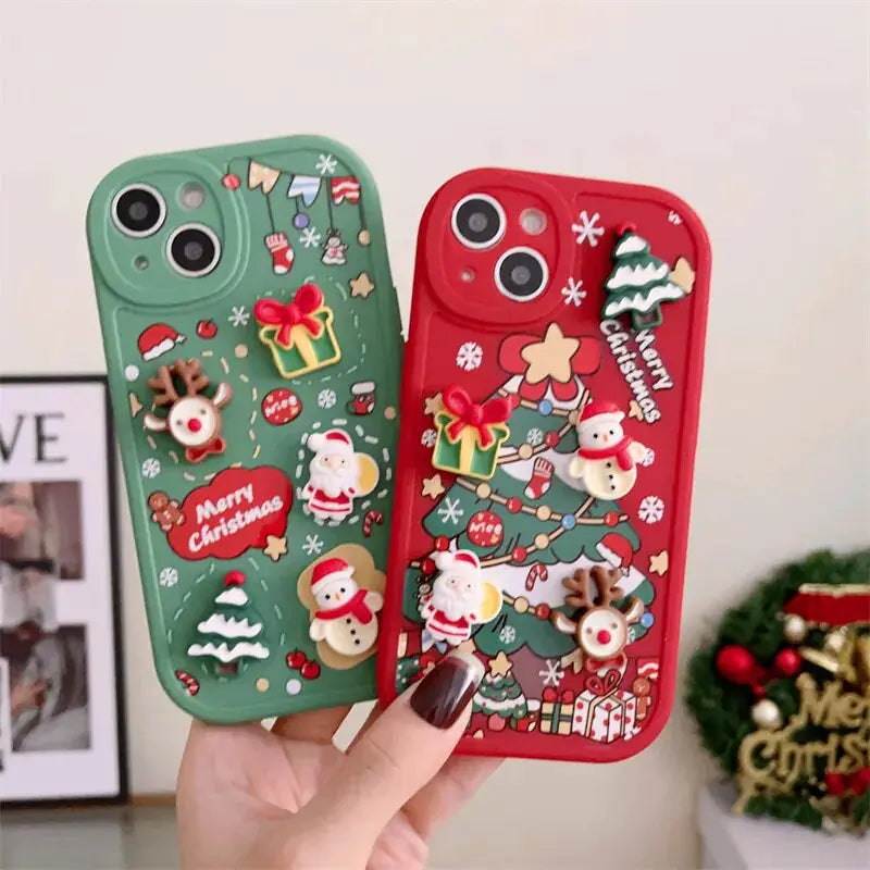 3D Christmas Cartoon Case - Kim’s Signature Beauty & Accessories    (Store description)