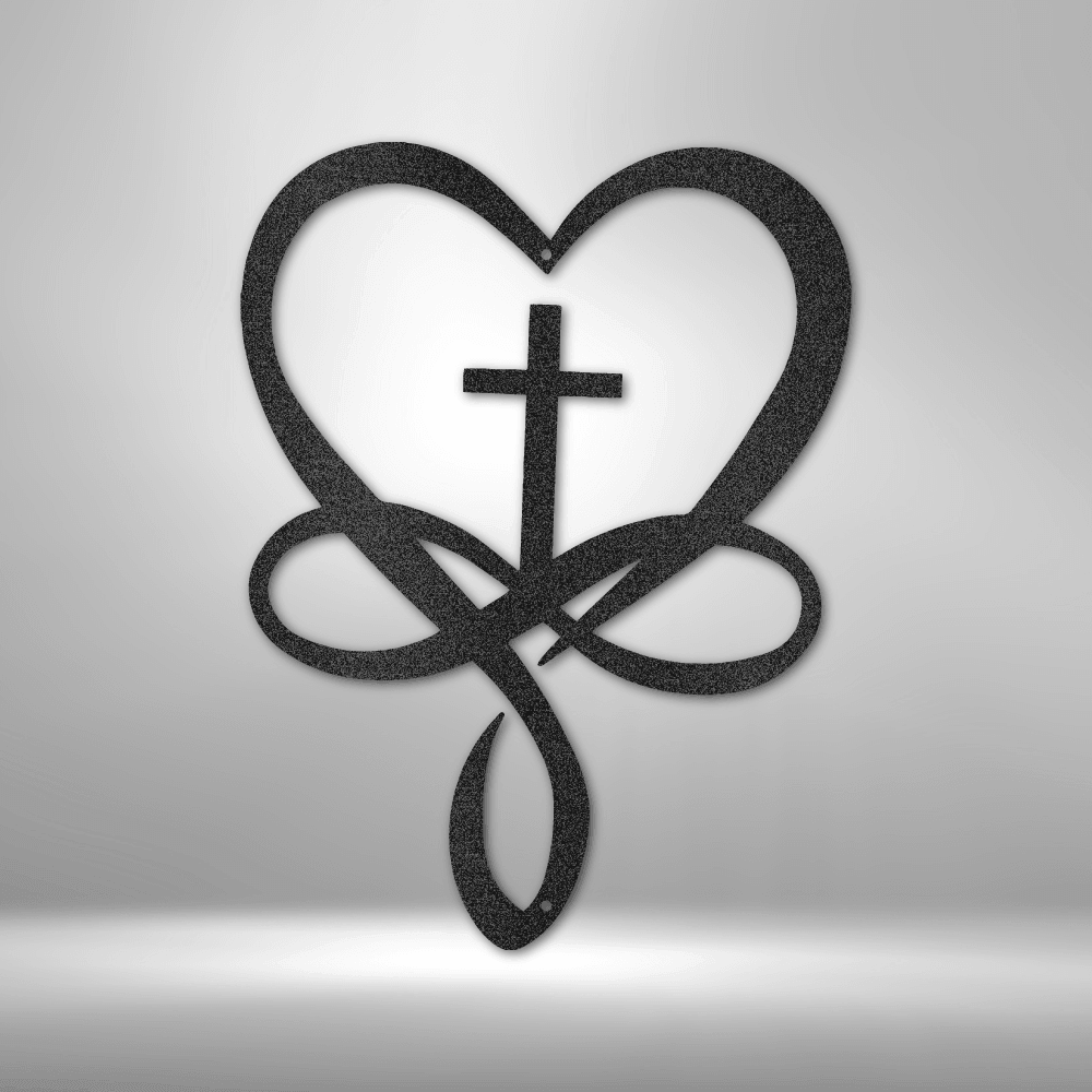 Love Infinity Cross - Steel Sign - Kim’s Signature Beauty & Accessories    (Store description)