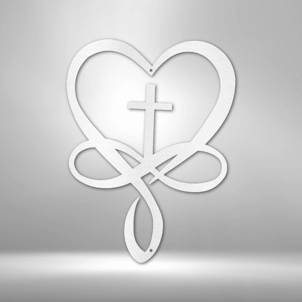 Love Infinity Cross - Steel Sign - Kim’s Signature Beauty & Accessories    (Store description)